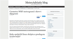 Desktop Screenshot of blog.meteoadriatic.net